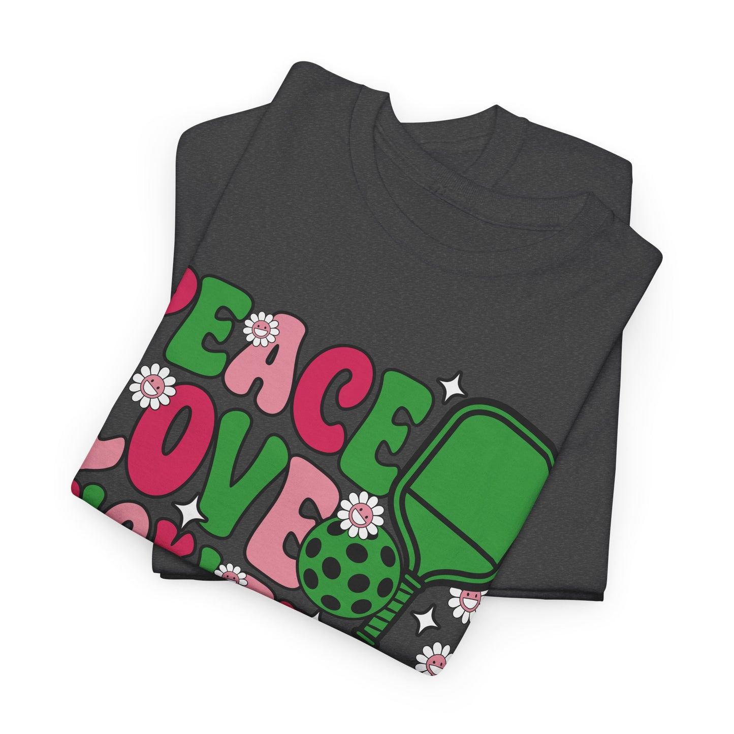 "Pickleball Love Peace" Women's Pickleball T-Shirt