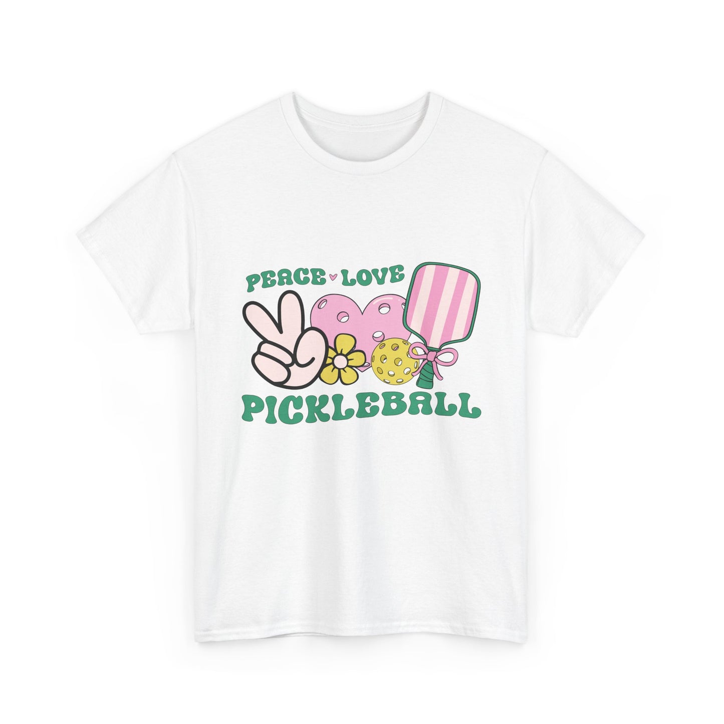 "Peace Love Pickleball" Women's Pickleball T-Shirt