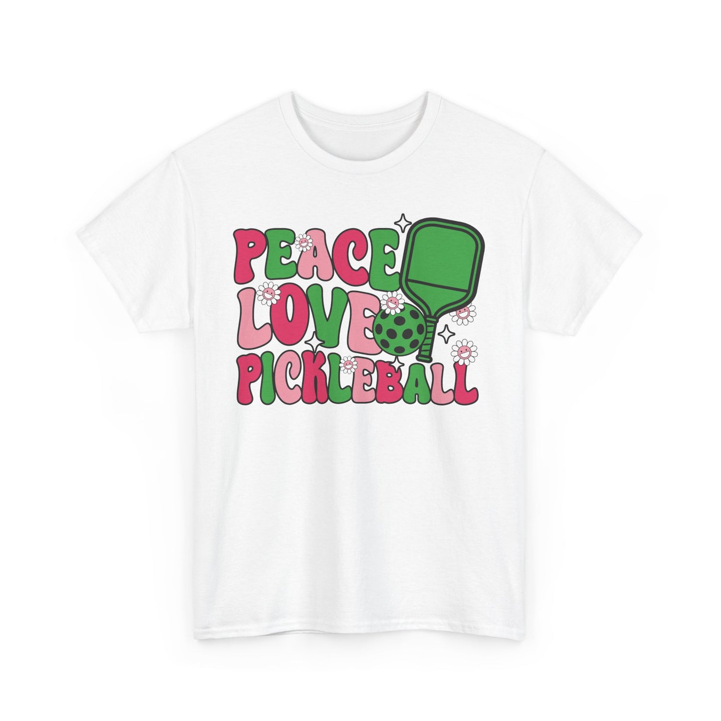 "Pickleball Love Peace" Women's Pickleball T-Shirt