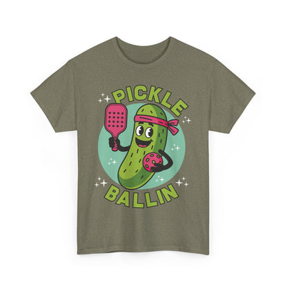 "Pickle Ballin" Men's Pickleball T-Shirt