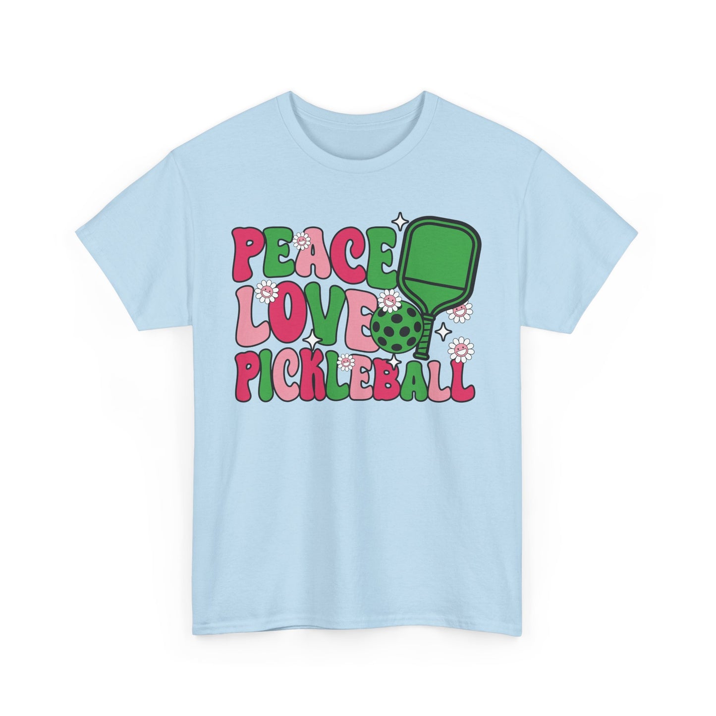 "Pickleball Love Peace" Women's Pickleball T-Shirt