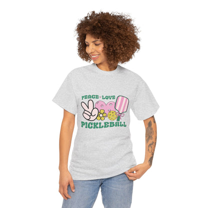 "Peace Love Pickleball" Women's Pickleball T-Shirt