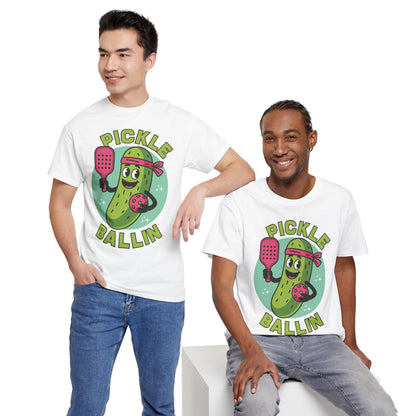 "Pickle Ballin" Men's Pickleball T-Shirt