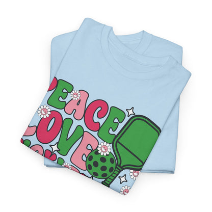 "Pickleball Love Peace" Women's Pickleball T-Shirt