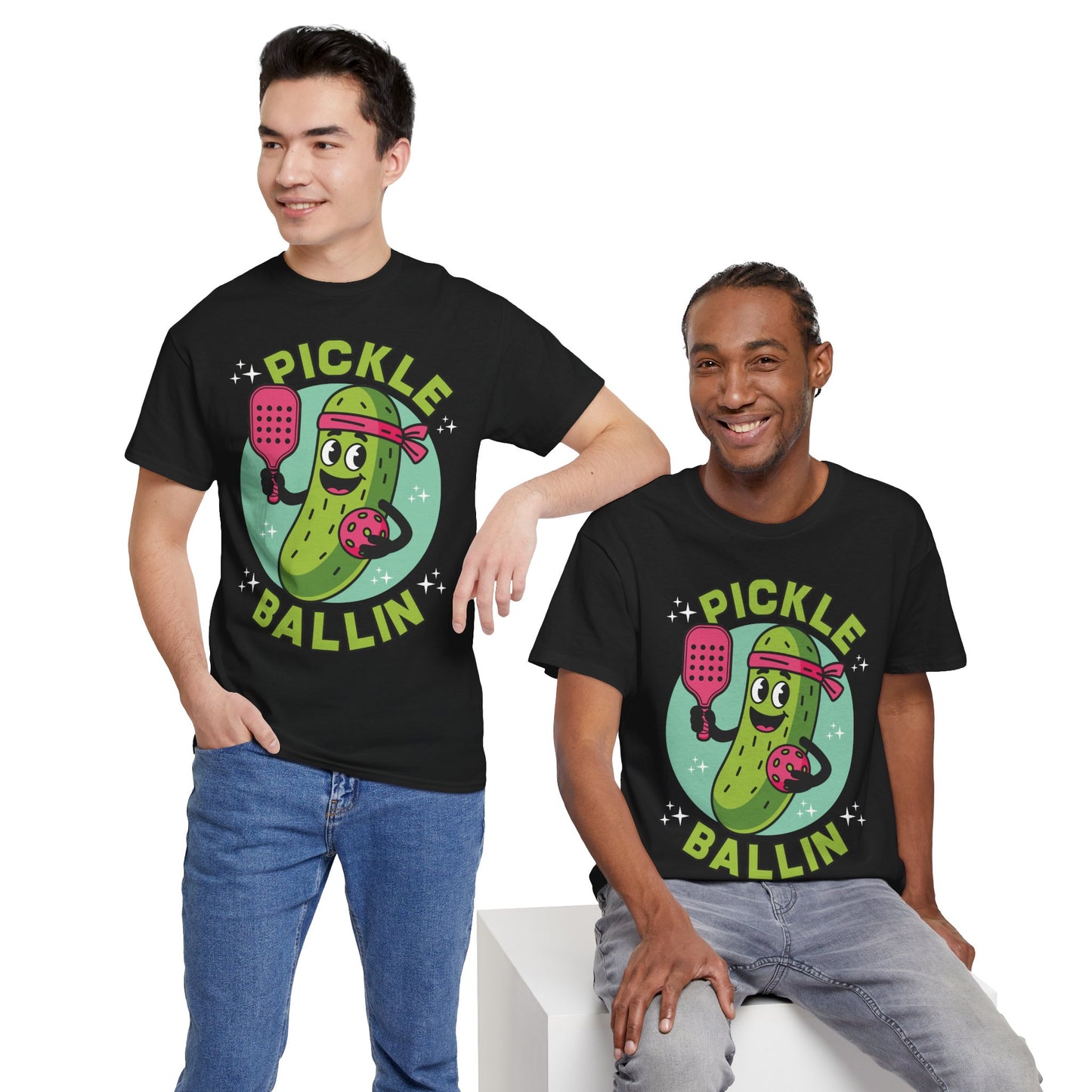 "Pickle Ballin" Men's Pickleball T-Shirt