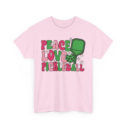 "Pickleball Love Peace" Women's Pickleball T-Shirt