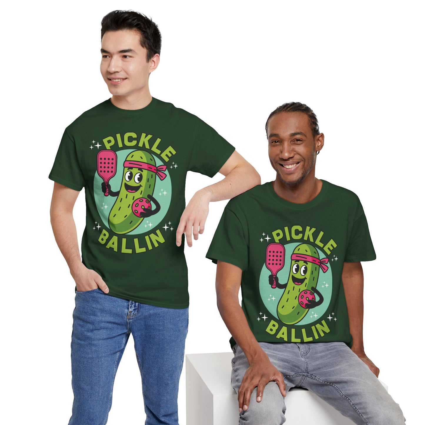 "Pickle Ballin" Men's Pickleball T-Shirt