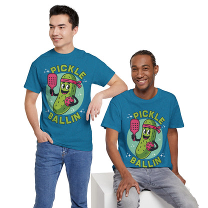 "Pickle Ballin" Men's Pickleball T-Shirt