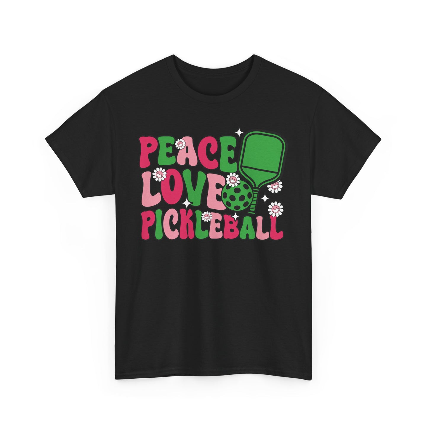 "Pickleball Love Peace" Women's Pickleball T-Shirt