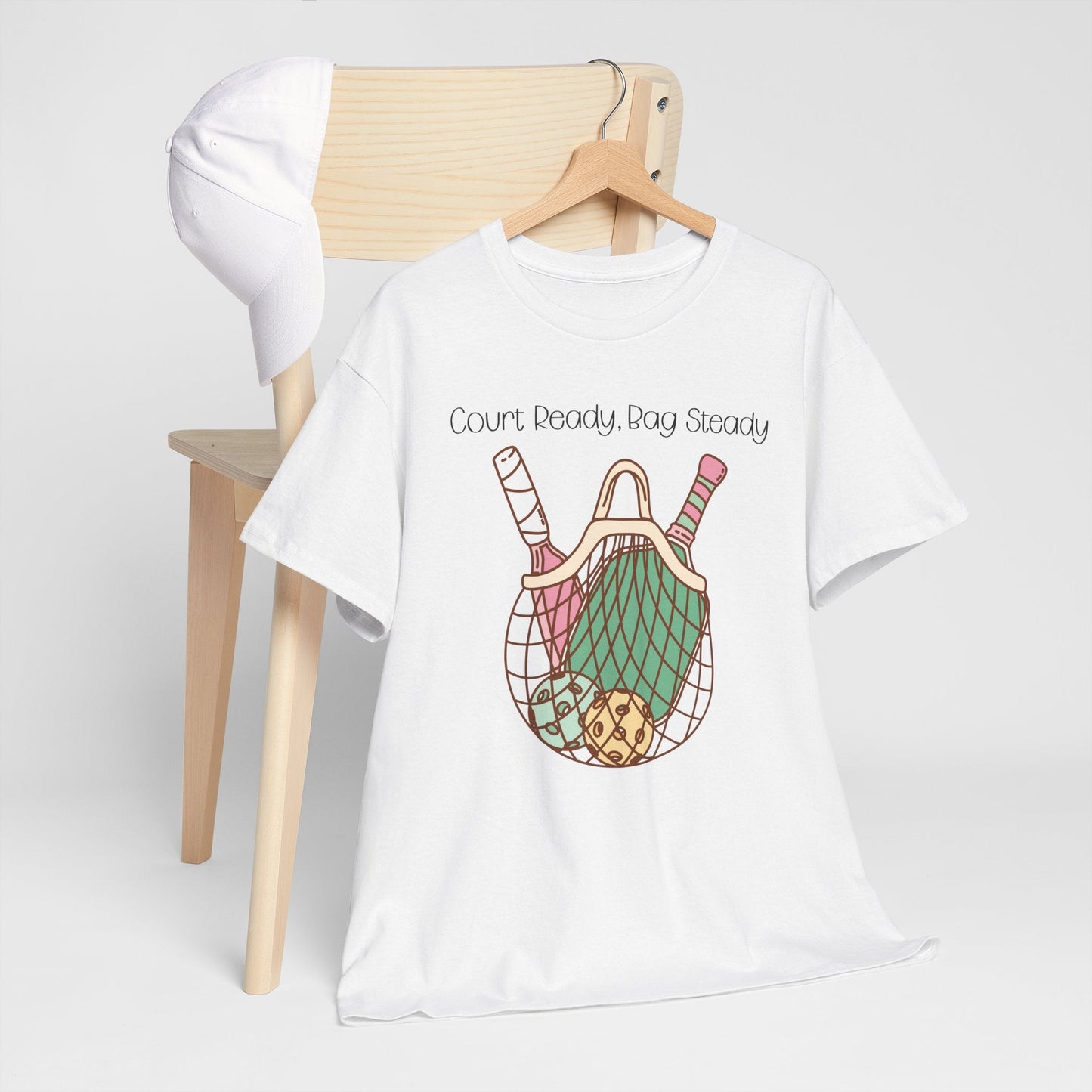 "Court Ready, Bag Steady" Women's Pickleball T-Shirt