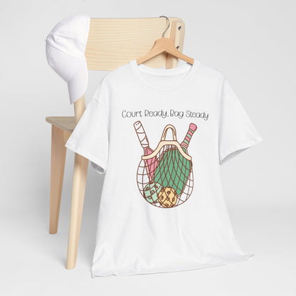 "Court Ready, Bag Steady" Women's Pickleball T-Shirt