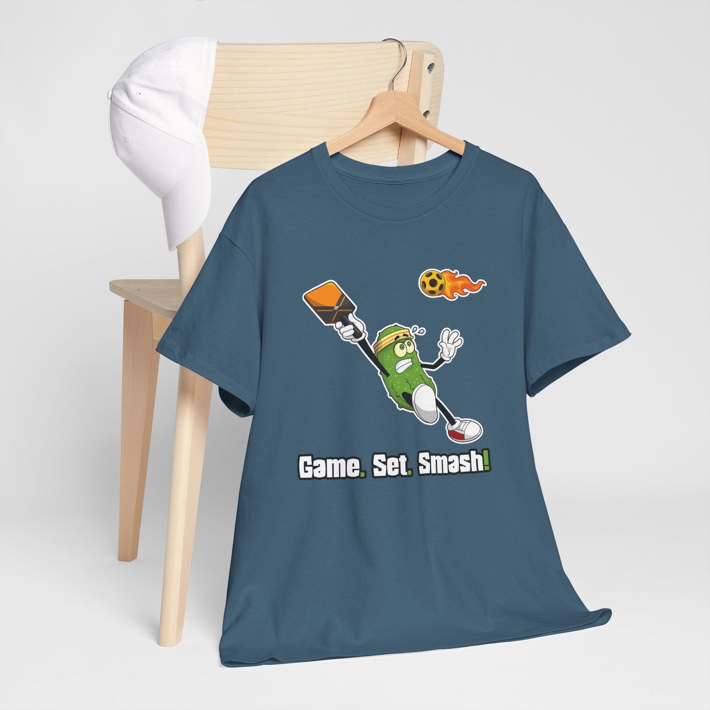 "Game. Set. Smash!" Men's Pickleball T-Shirt