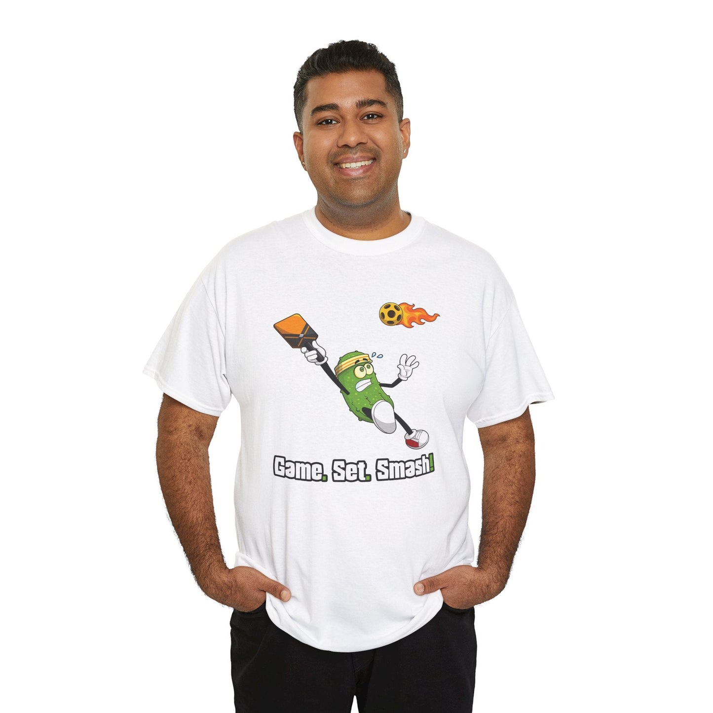 "Game. Set. Smash!" Men's Pickleball T-Shirt