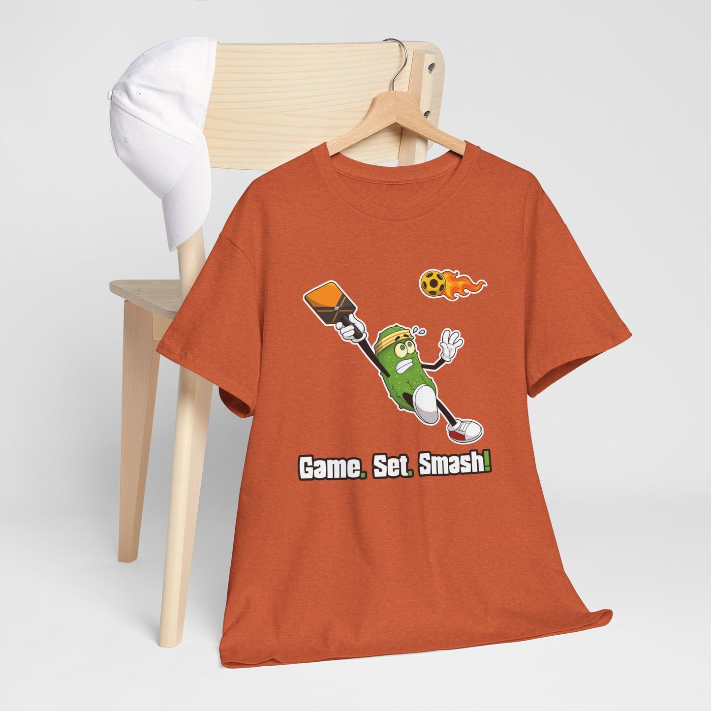 "Game. Set. Smash!" Men's Pickleball T-Shirt