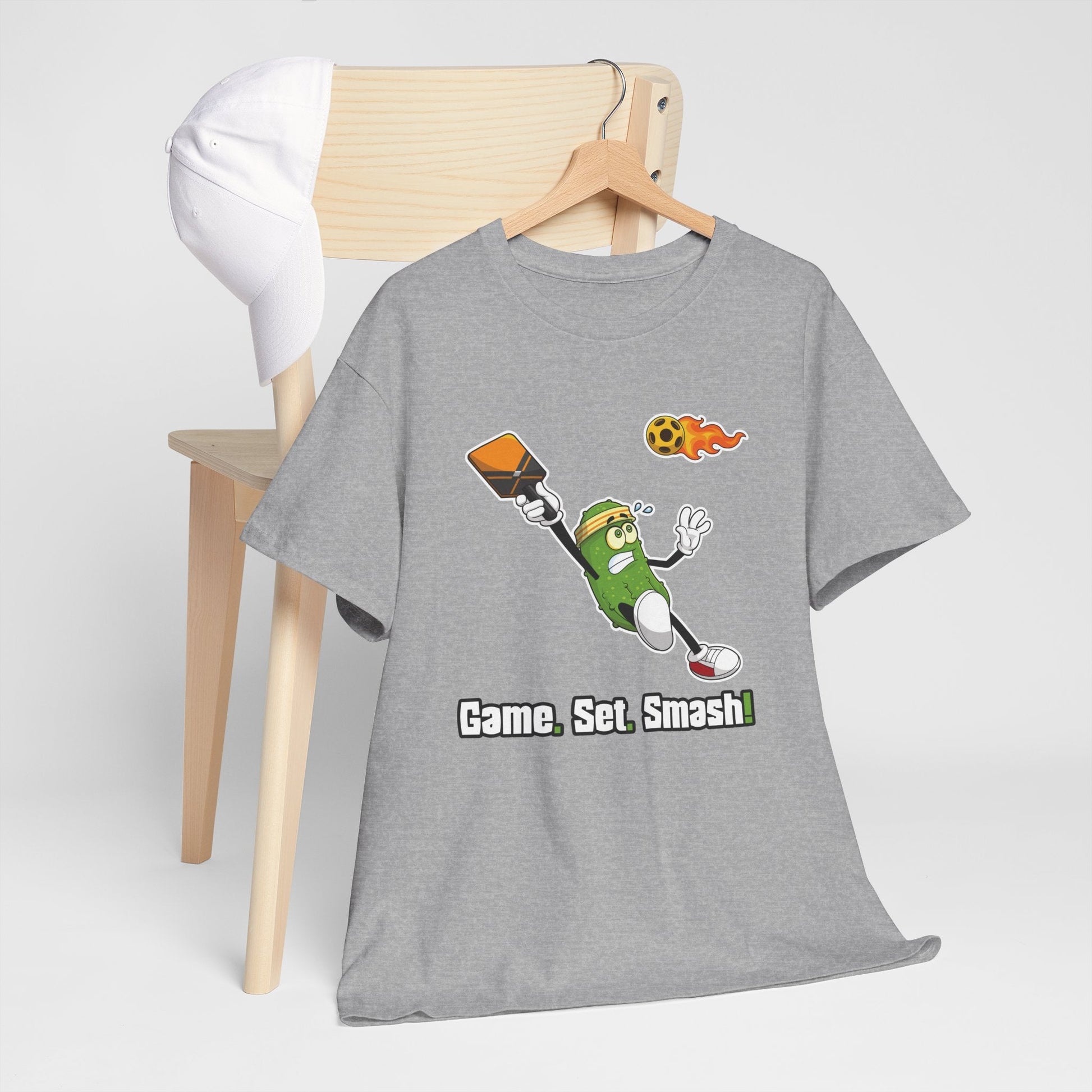 "Game. Set. Smash!" Men's Pickleball T-Shirt