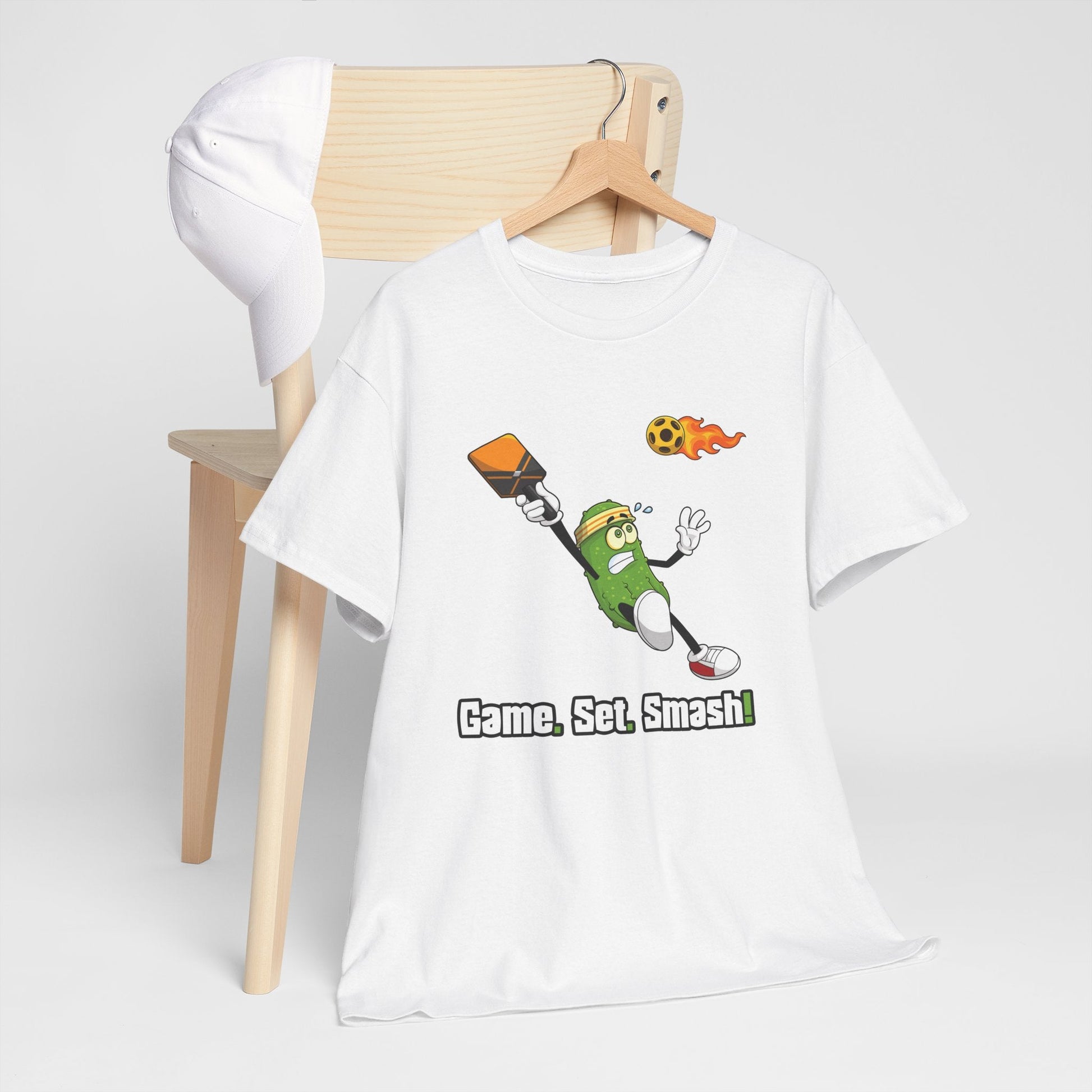 "Game. Set. Smash!" Men's Pickleball T-Shirt