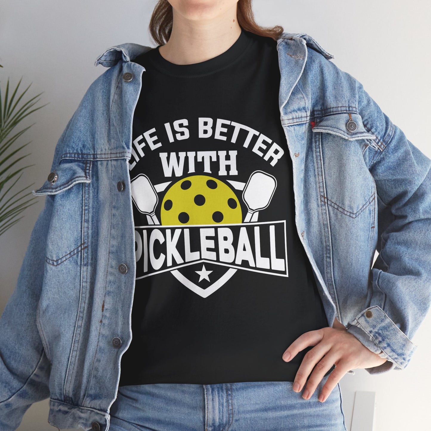 "Life is Better With Pickleball" Pickleball T-Shirt for Men and Women