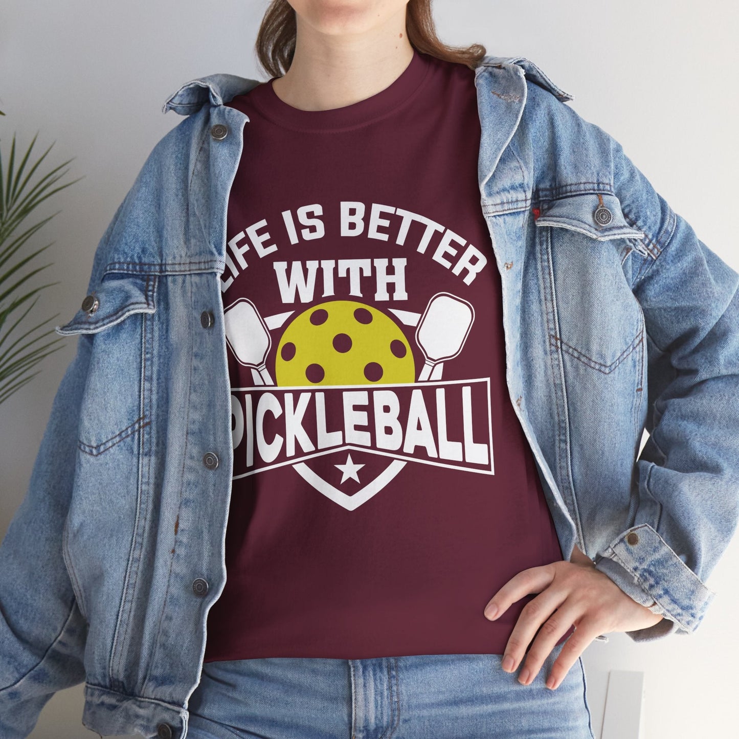 "Life is Better With Pickleball" Pickleball T-Shirt for Men and Women