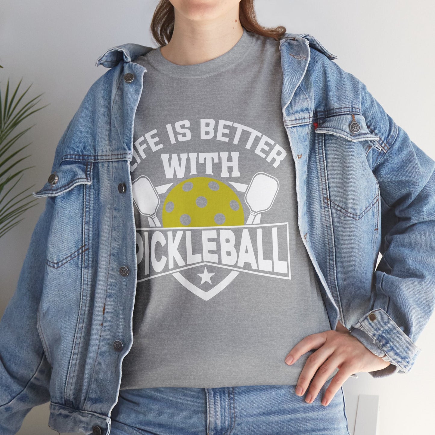 "Life is Better With Pickleball" Pickleball T-Shirt for Men and Women