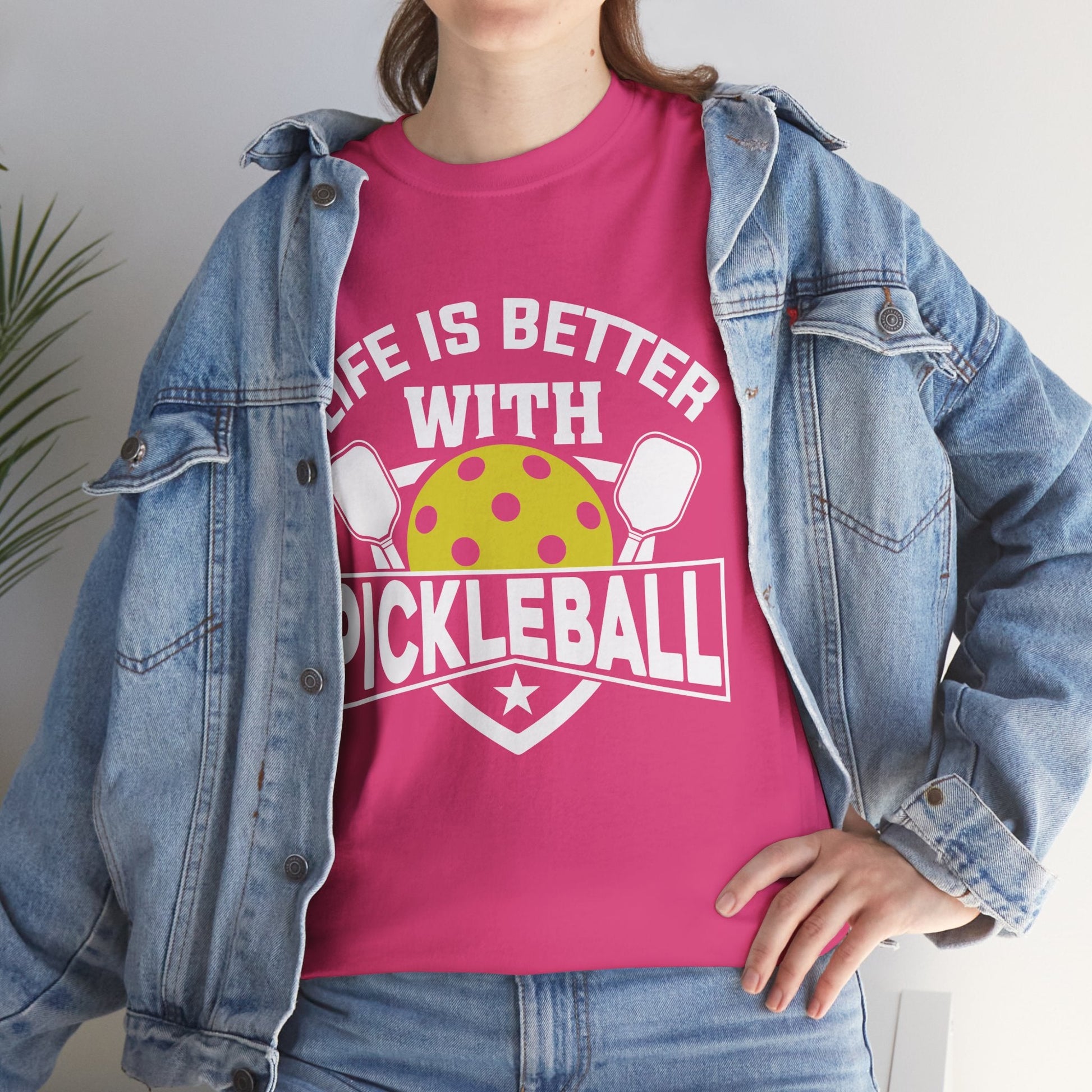 "Life is Better With Pickleball" Pickleball T-Shirt for Men and Women