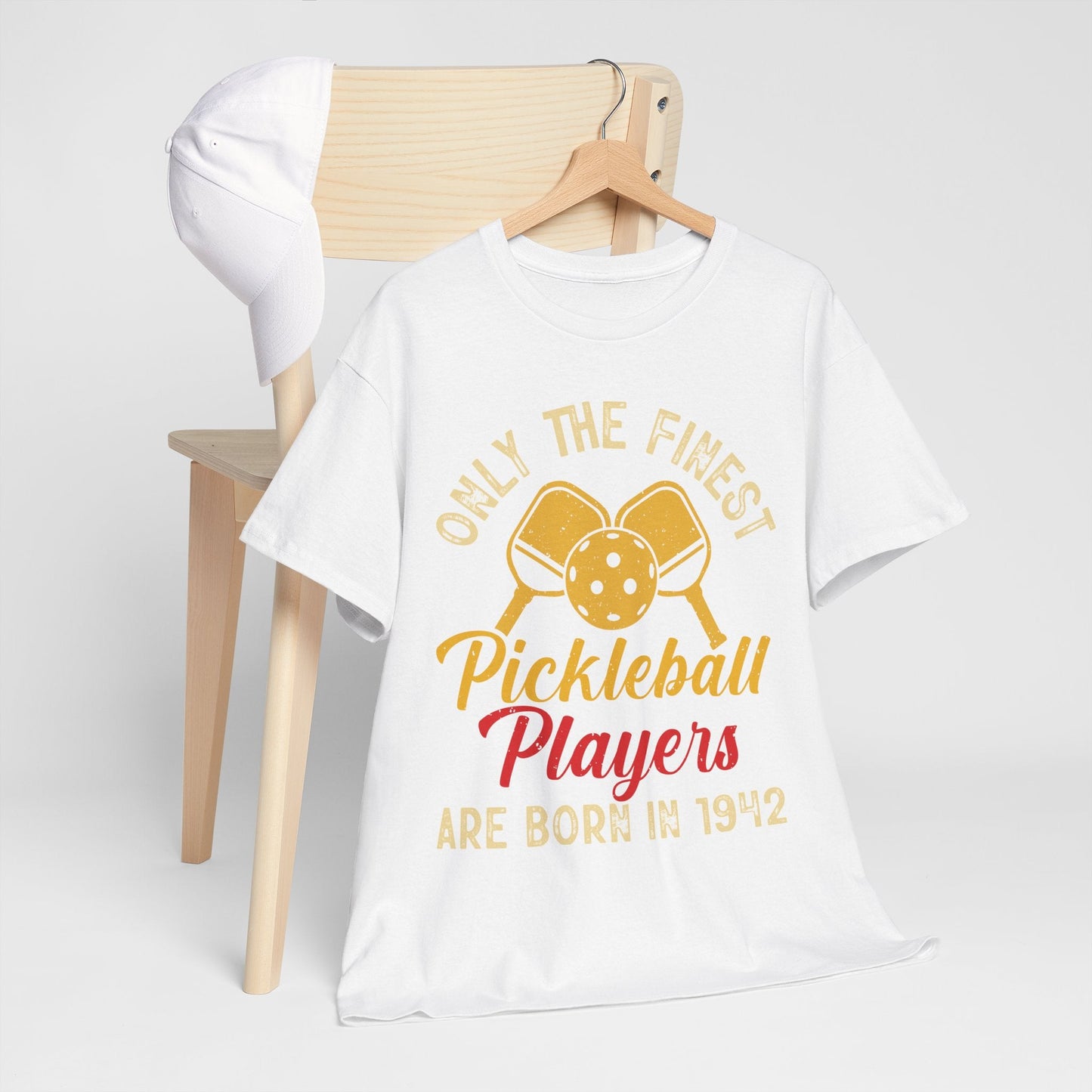 "Only The Finest Pickleball Players Are Born In 1942" Funny Men's Pickleball T-Shirt