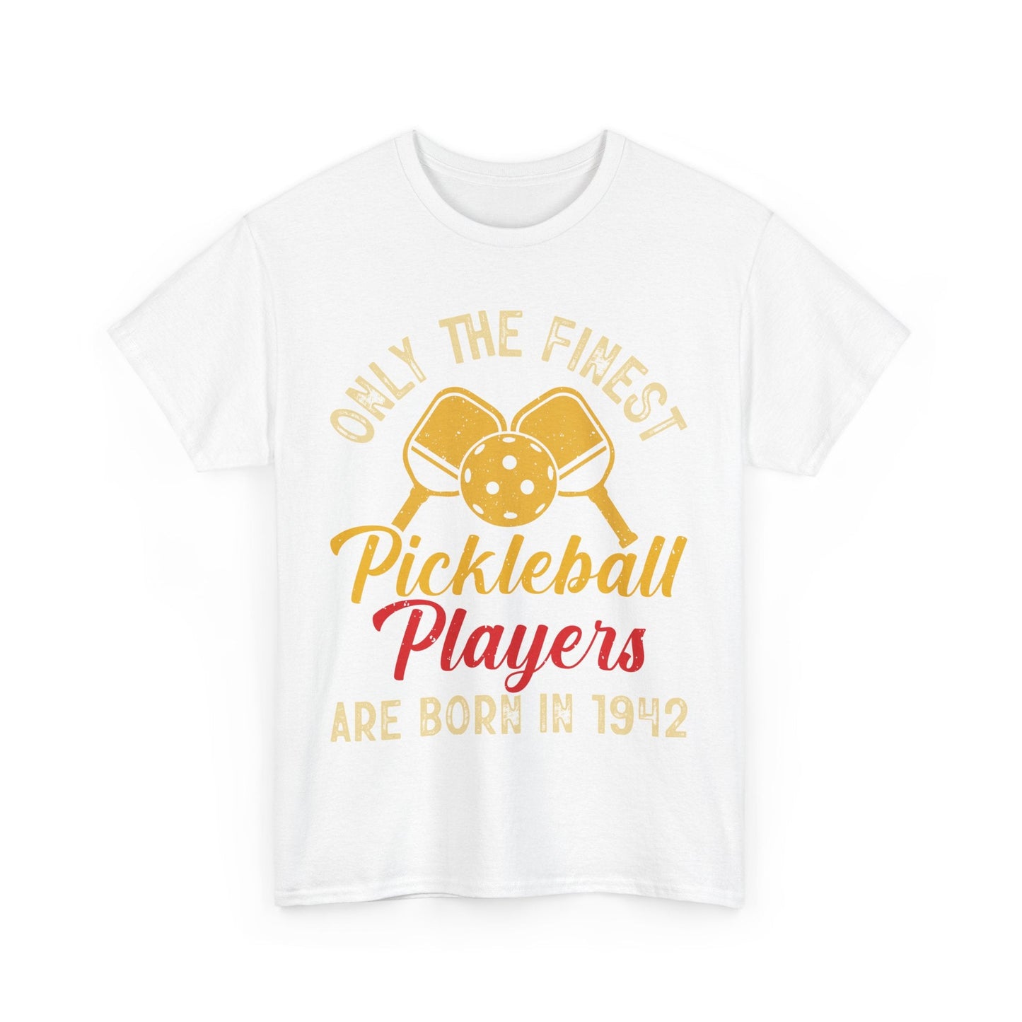 "Only The Finest Pickleball Players Are Born In 1942" Funny Men's Pickleball T-Shirt