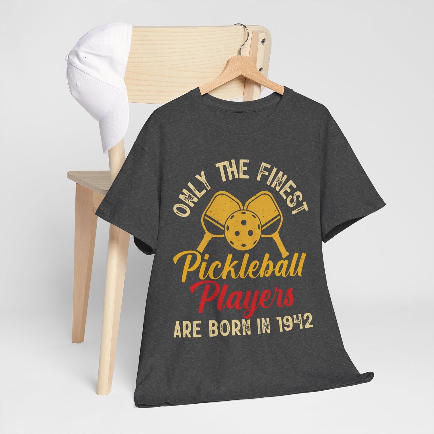 "Only The Finest Pickleball Players Are Born In 1942" Funny Men's Pickleball T-Shirt