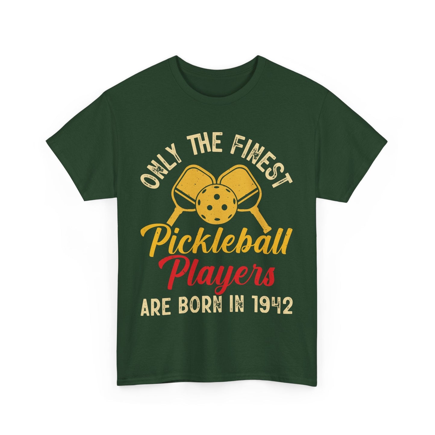 "Only The Finest Pickleball Players Are Born In 1942" Funny Men's Pickleball T-Shirt