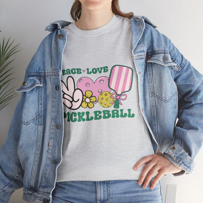 "Peace Love Pickleball" Women's Pickleball T-Shirt