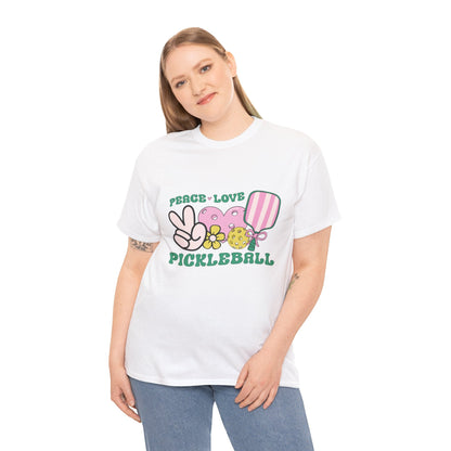 "Peace Love Pickleball" Women's Pickleball T-Shirt