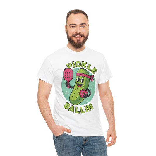 "Pickle Ballin" Men's Pickleball T-Shirt