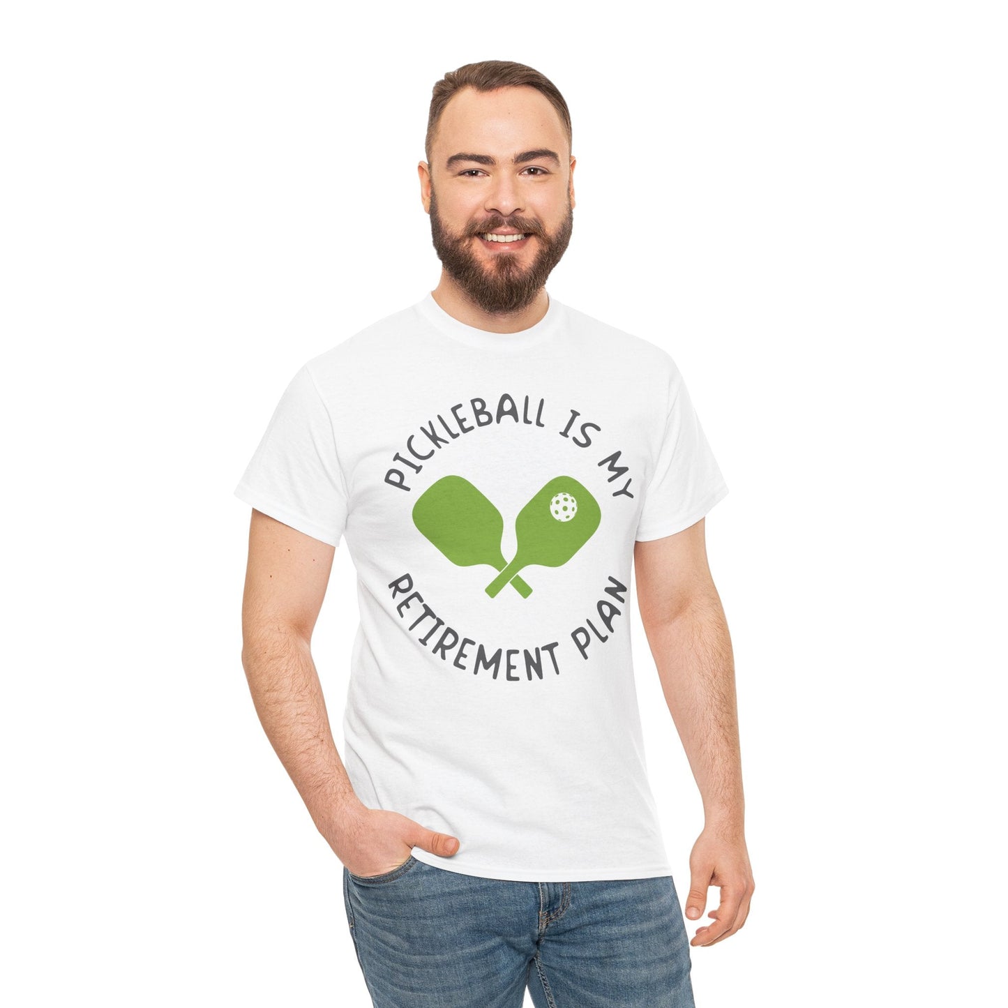 "Pickleball is my Retirement Plan" Men's Pickleball T-Shirt