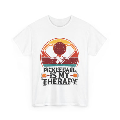 "Pickleball is my Therapy" Funny Pickleball T-Shirt for Men and Women