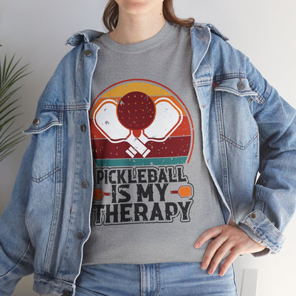 "Pickleball is my Therapy" Funny Pickleball T-Shirt for Men and Women