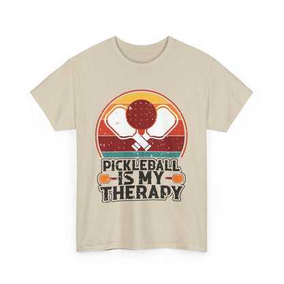 "Pickleball is my Therapy" Funny Pickleball T-Shirt for Men and Women