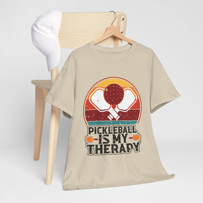 "Pickleball is my Therapy" Funny Pickleball T-Shirt for Men and Women