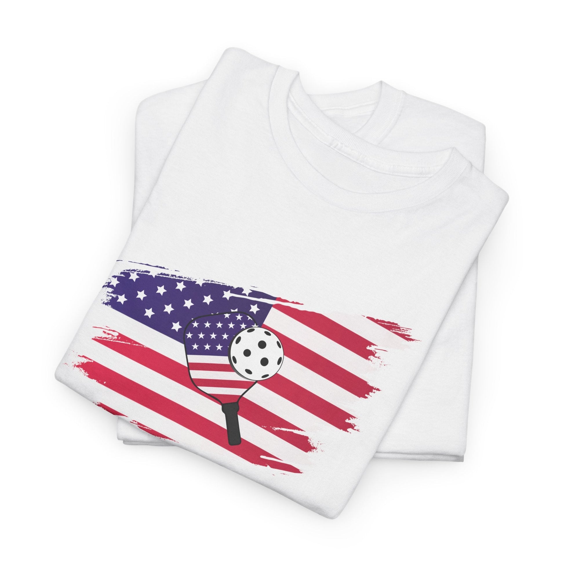 "Pickleball USA Flag Paddle" Men's T-Shirt