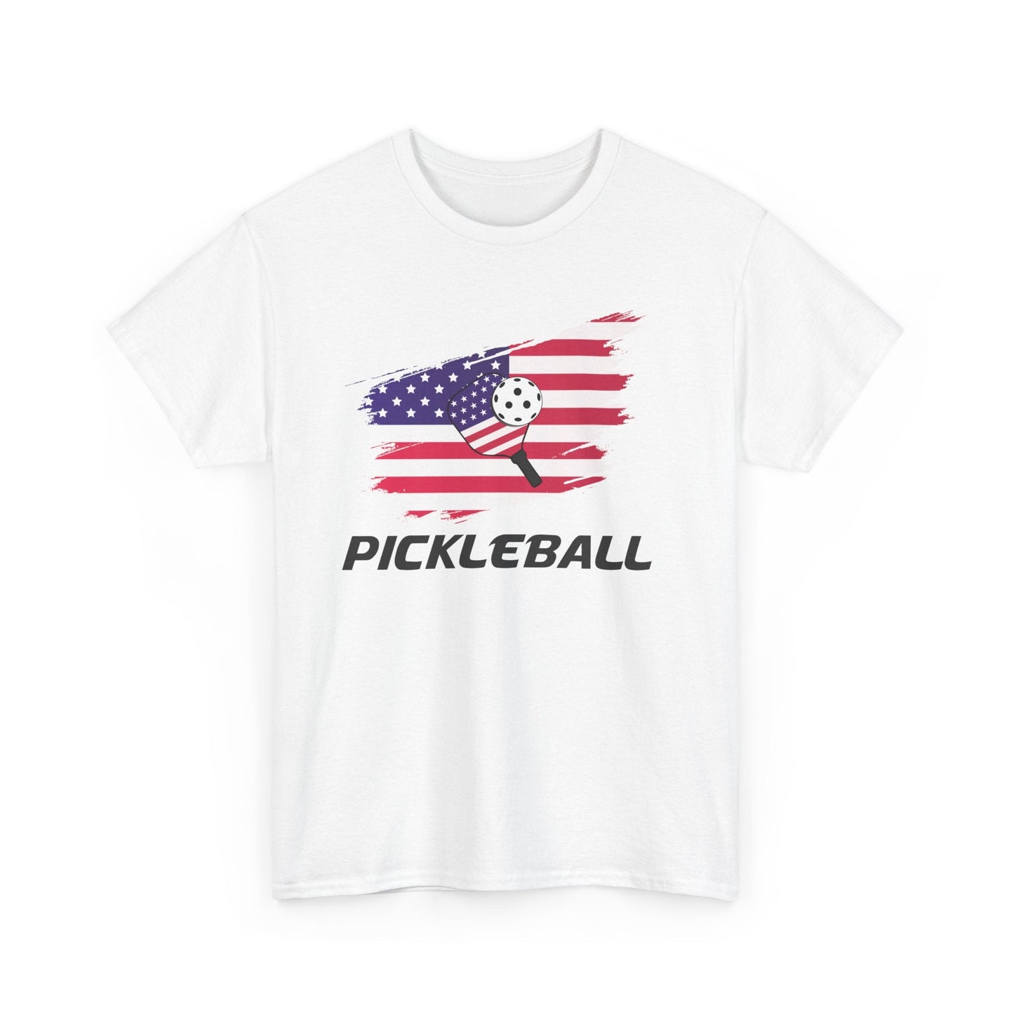 "Pickleball USA Flag Paddle" Men's T-Shirt