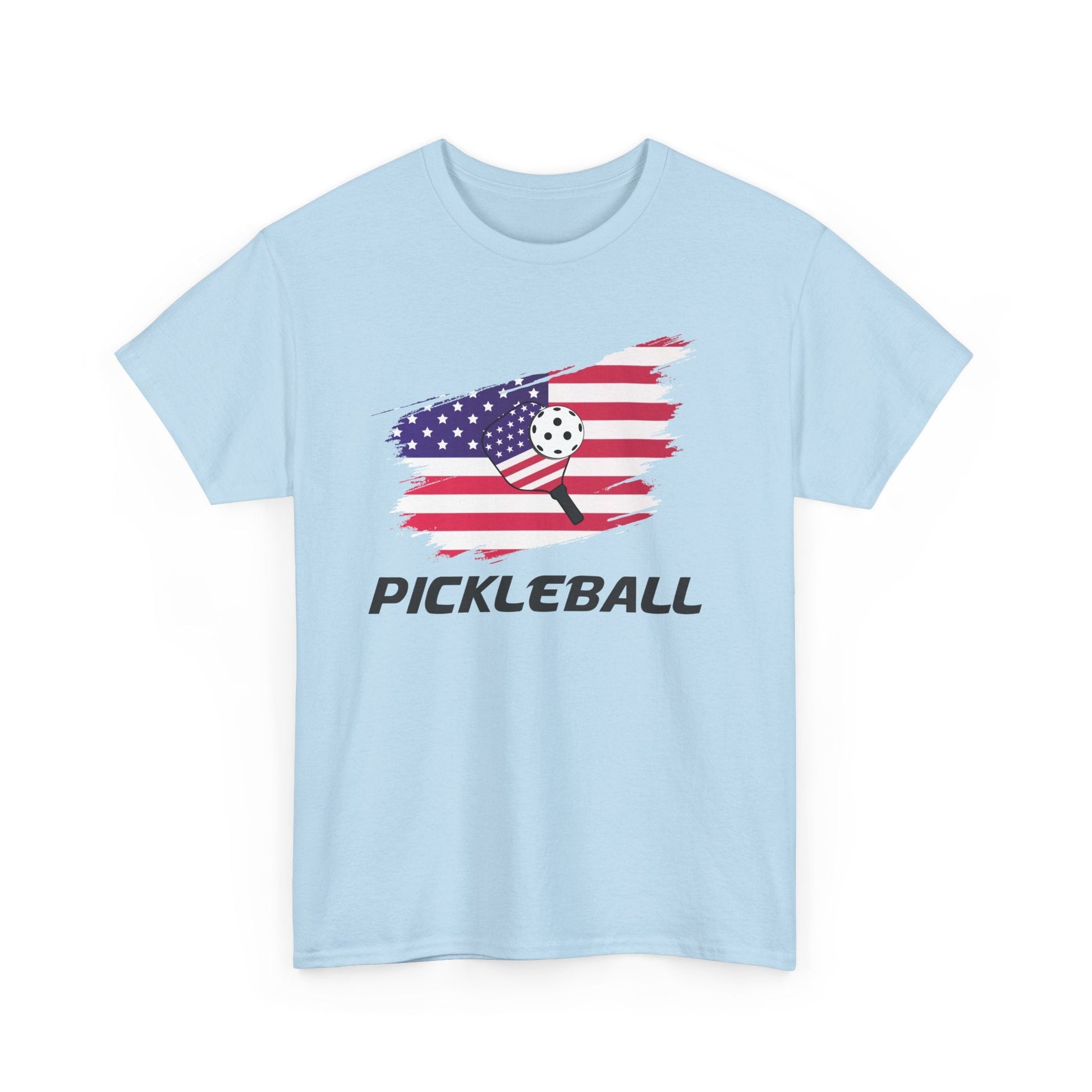 "Pickleball USA Flag Paddle" Men's T-Shirt