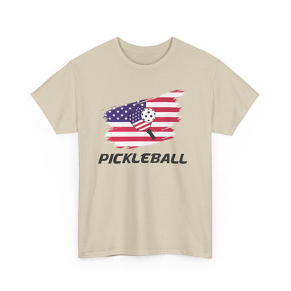 "Pickleball USA Flag Paddle" Men's T-Shirt