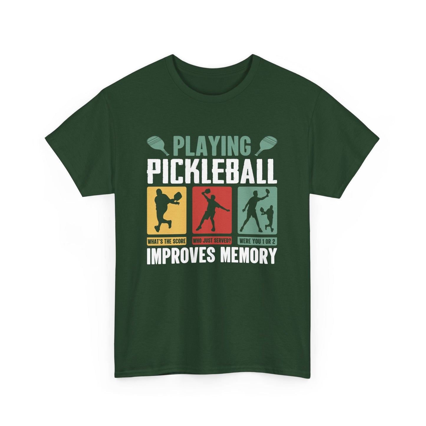 "Playing Pickleball Improves Memory" Pickleball T-Shirt for Men and Women