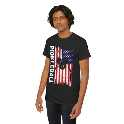 USA Flag Men's Pickleball T-Shirt