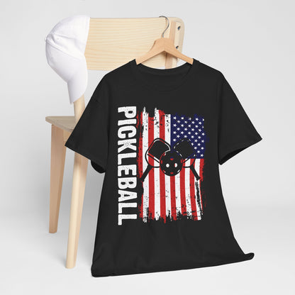 USA Flag Men's Pickleball T-Shirt